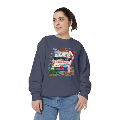 Cozy Holiday Sweatshirt with Christmas Classics Design