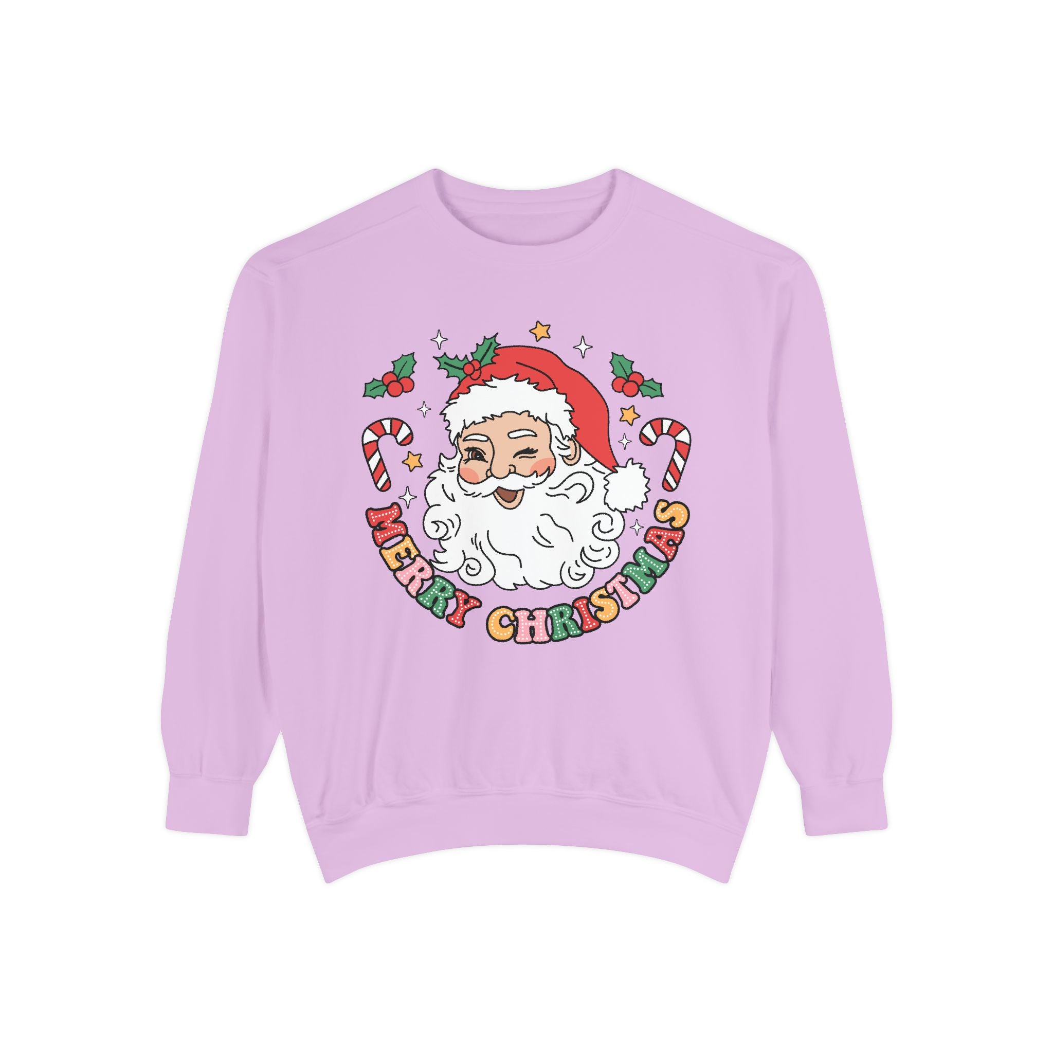 Merry Christmas Unisex Garment-Dyed Sweatshirt