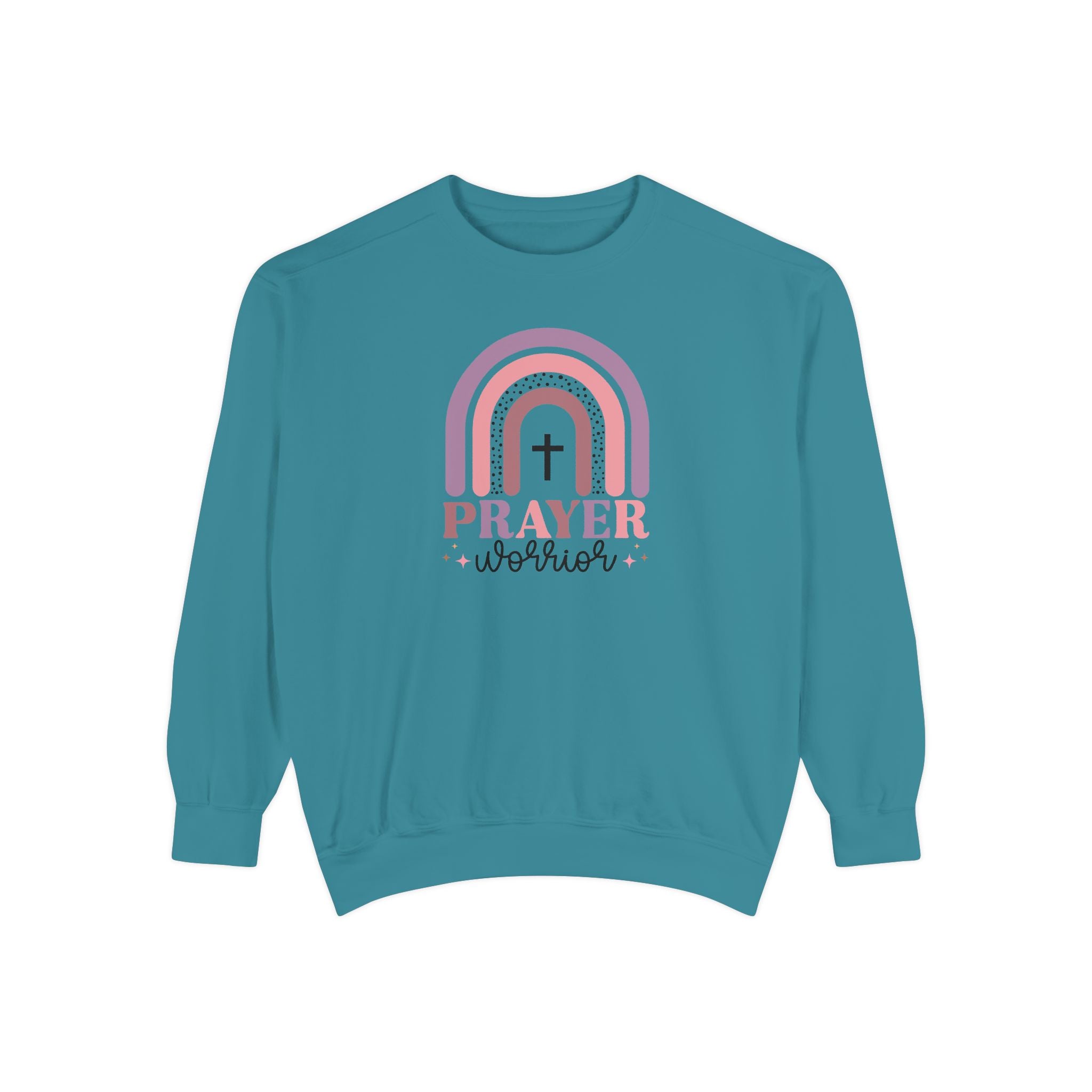 Prayer Warrior Garment-Dyed Unisex Sweatshirt