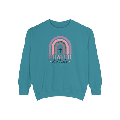 Prayer Warrior Garment-Dyed Unisex Sweatshirt