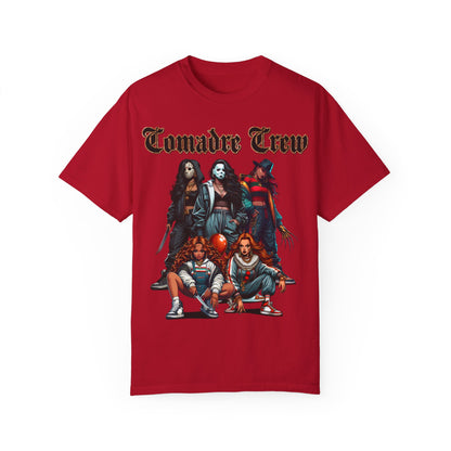 Horror Comadre Crew Shirt | Horror T-shirt | Unisex Garment-Dyed T-shirt