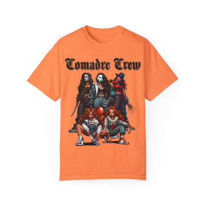 Horror Comadre Crew Shirt | Horror T-shirt | Unisex Garment-Dyed T-shirt