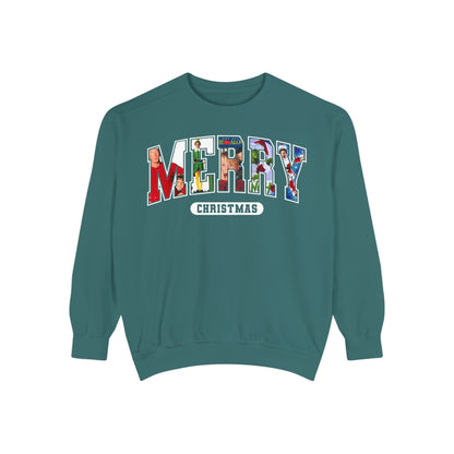 Merry Christmas Garment-Dyed Unisex Sweatshirt