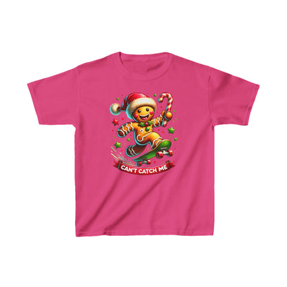 Gingerbread Skateboard Kids Tee - Fun Holiday Shirt