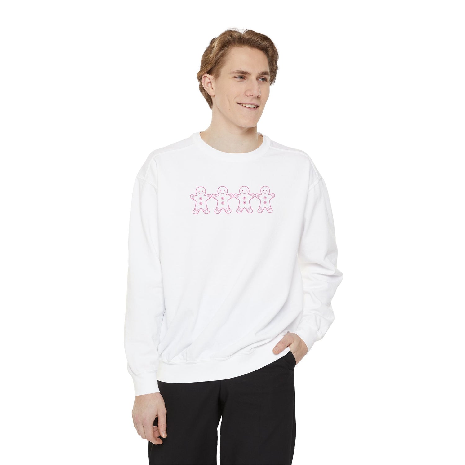 Gingerbread Man Crewneck | Unisex Garment-Dyed Sweatshirt