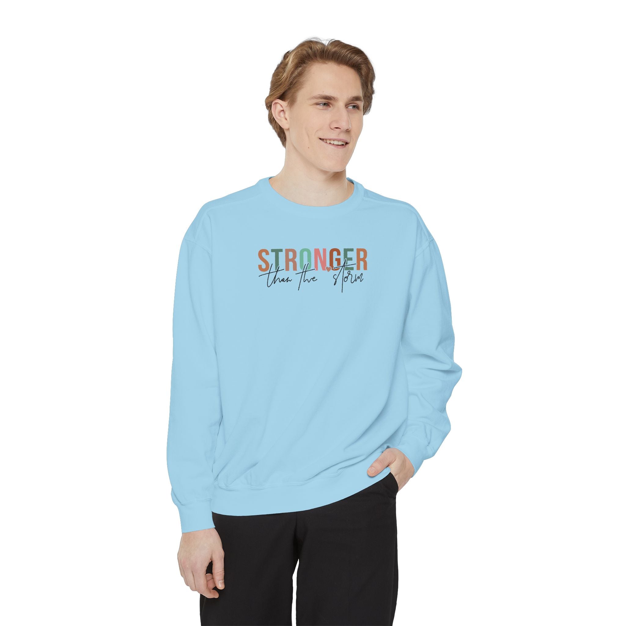 Inspirational Unisex Garment-Dyed Sweatshirt - &