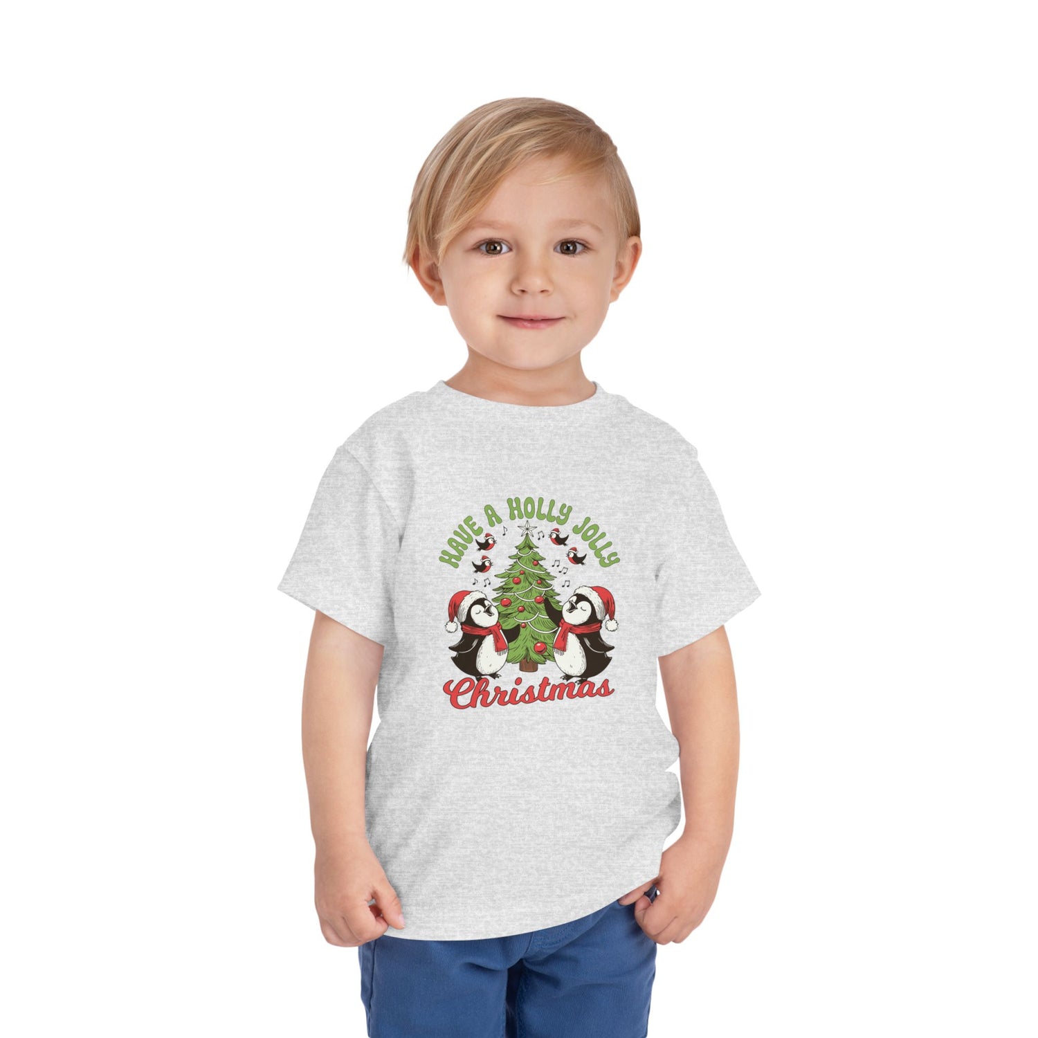 Toddler Christmas Tee - Have a Holly Jolly Christmas Design