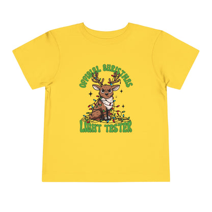 Toddler Christmas Tee - Official Light Tester Reindeer Design