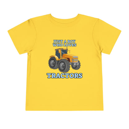 Just a Boy Who Loves Tractors T-shirt | Tractor Toddler Short Sleeve Tee