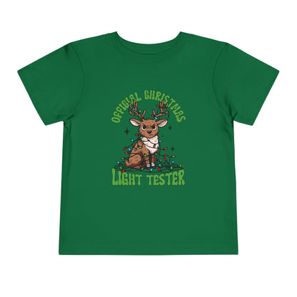 Toddler Christmas Tee - Official Light Tester Reindeer Design