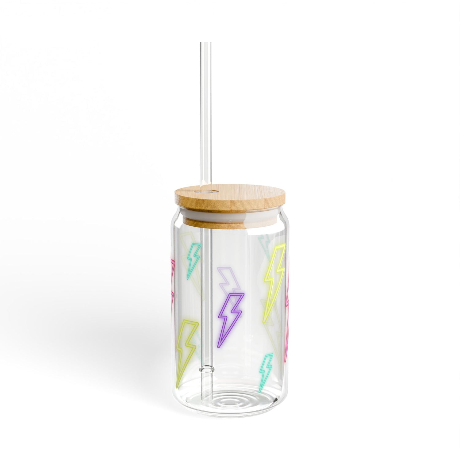 Lightning Bolt Sipper Glass | Sipper Glass 16oz