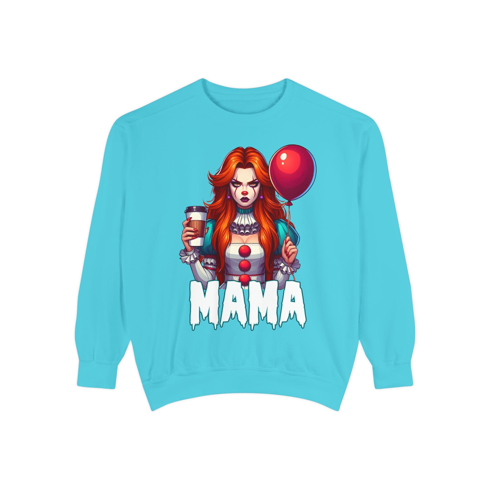 IT Mama Crewneck | Cute Spooky Crewneck | IT Crewneck | Unisex Garment-Dyed Sweatshirt