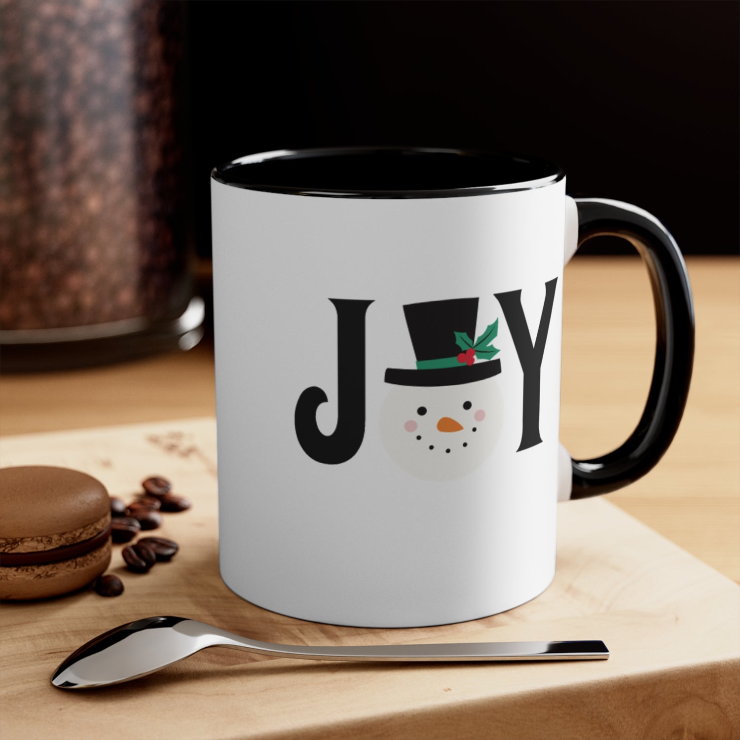 Holiday Accent Mugs | Snowman Mugs | Joy Mugs 11oz 15oz