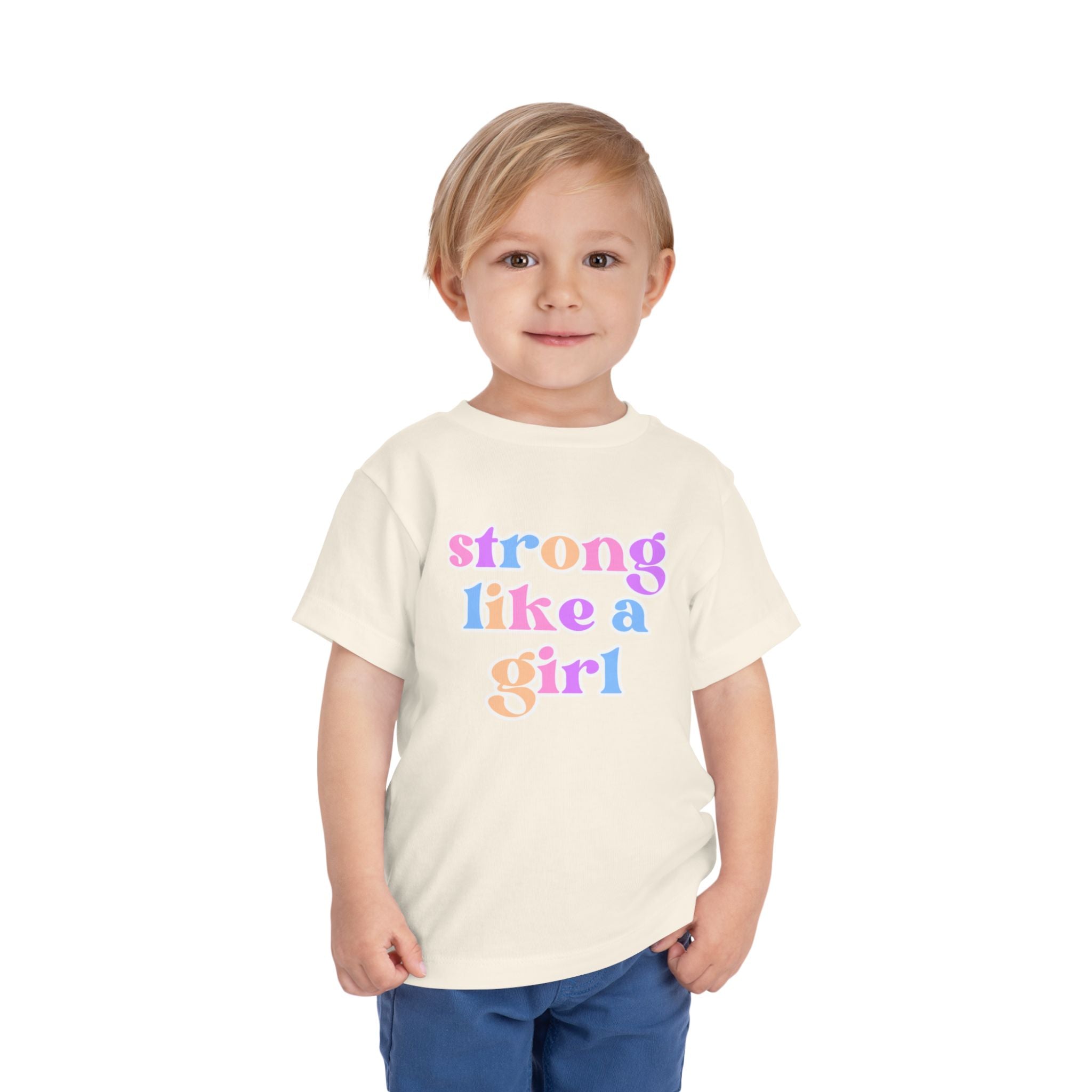 Strong Like a Girl Tee | Toddler Short Sleeve Tee