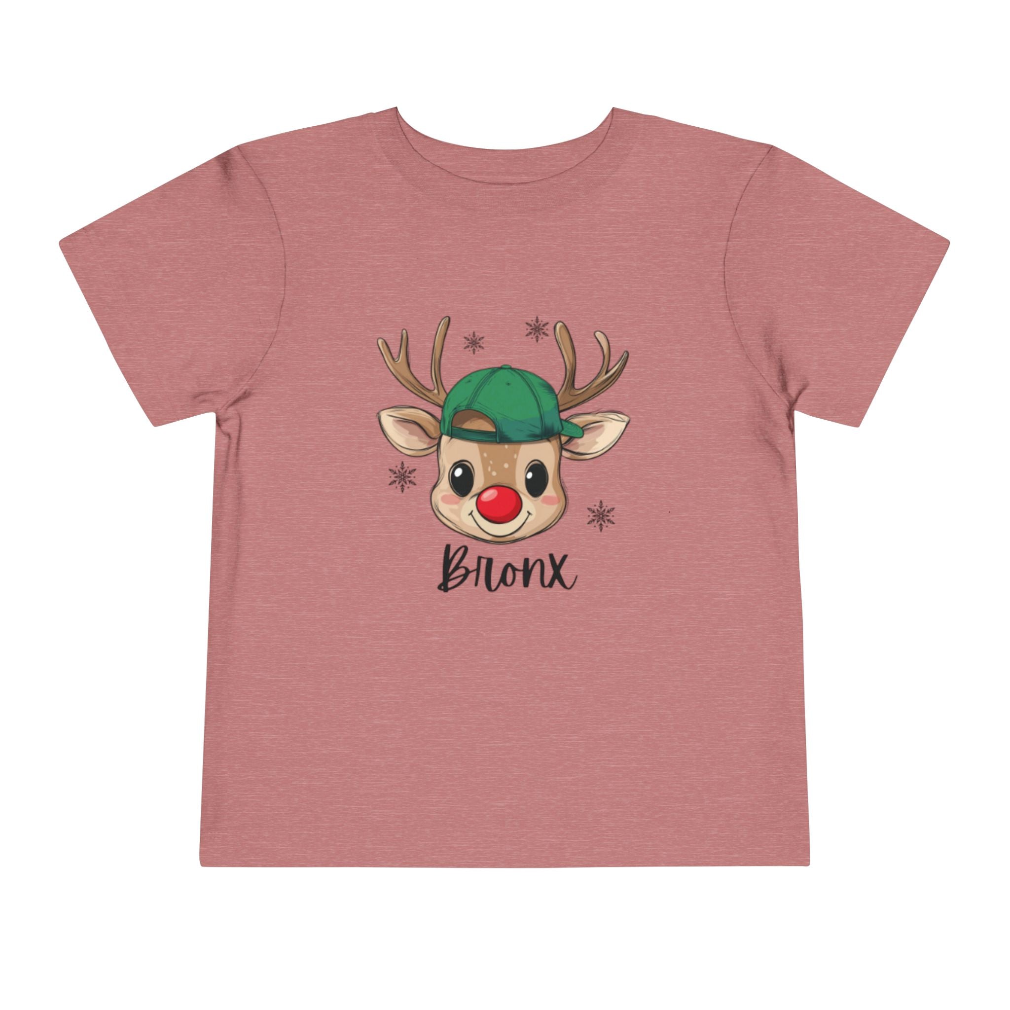 Cute Christmas Toddler Tee - Rudolph with name Design