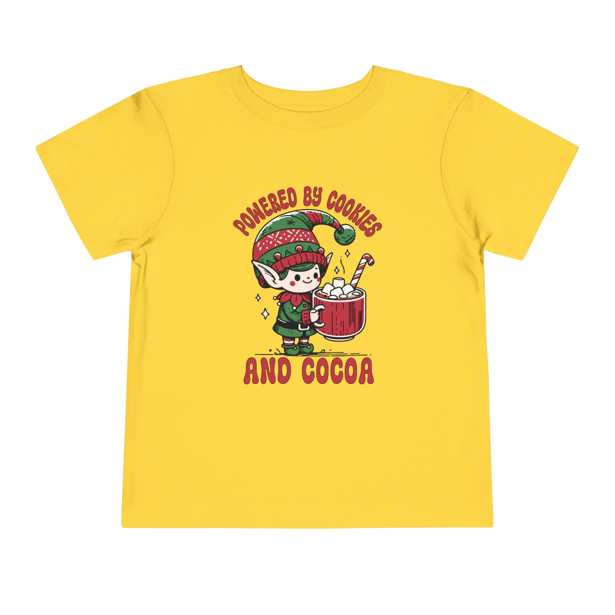 Powered by Cookies and Cocoa Toddler Short Sleeve Tee