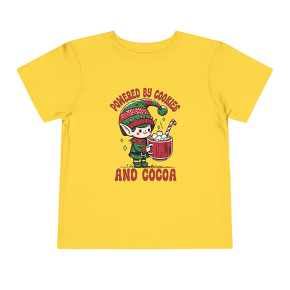 Powered by Cookies and Cocoa Toddler Short Sleeve Tee