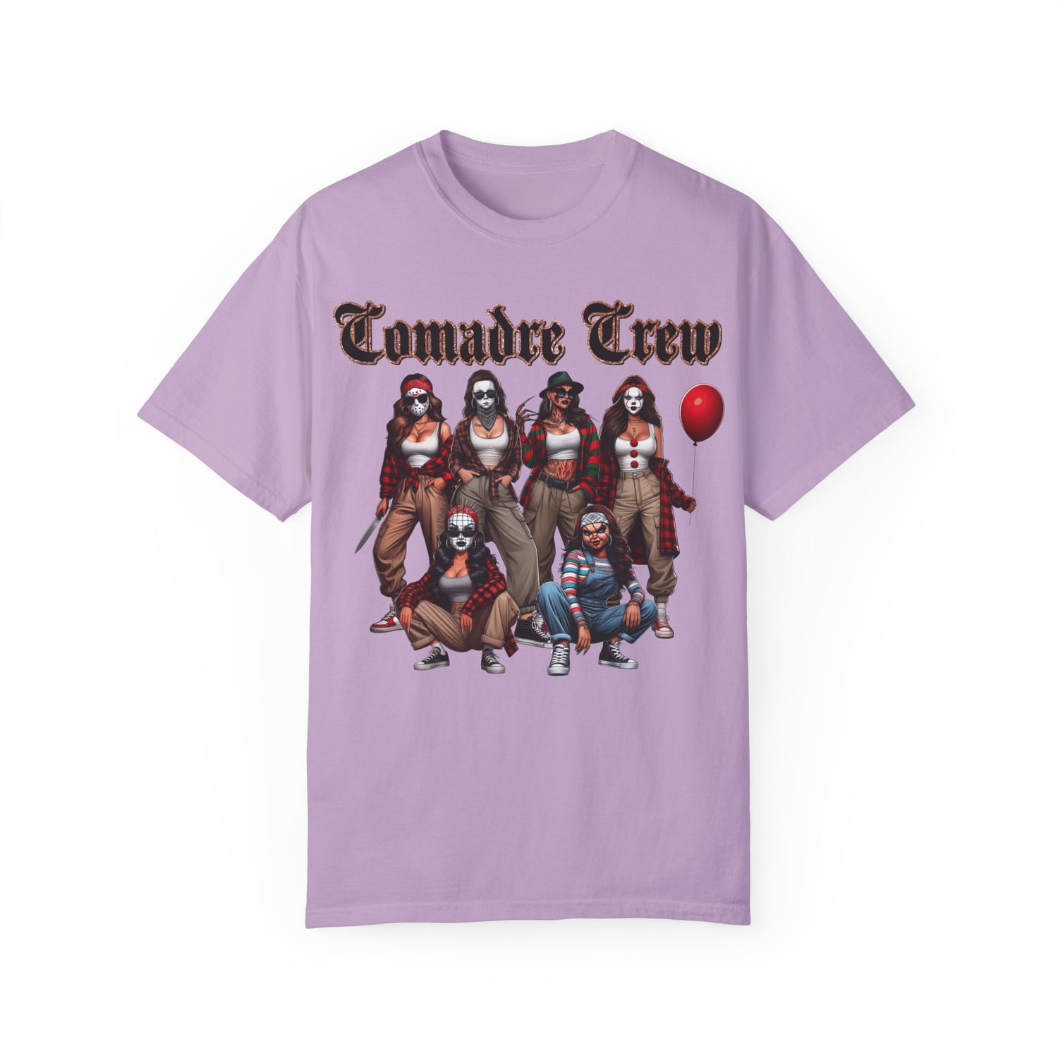 Horror Comadre Crew 6 Ladies Shirt | Horror Shirt | Unisex Garment-Dyed T-shirt