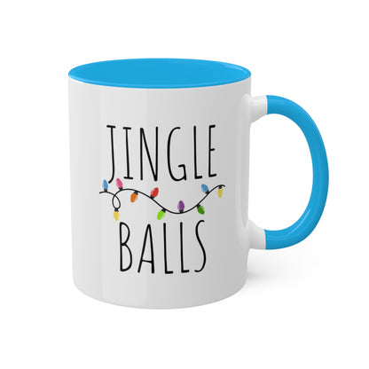 Funny Christmas Mug | Jingle Balls Colorful Mugs 11oz