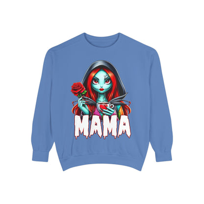 Sally Mama Crewneck | Cute Spooky Crewneck | Sally Crewneck | Unisex Garment-Dyed Sweatshirt