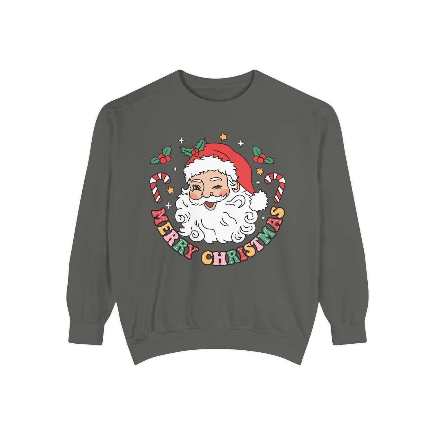 Merry Christmas Unisex Garment-Dyed Sweatshirt