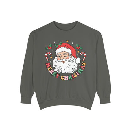 Merry Christmas Unisex Garment-Dyed Sweatshirt