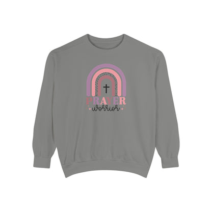 Prayer Warrior Garment-Dyed Unisex Sweatshirt