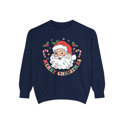 Merry Christmas Unisex Garment-Dyed Sweatshirt