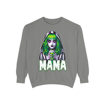 Beetlejuice Mama Crewneck | Cute Spooky Crewneck | Beetlejuice Crewneck | Unisex Garment-Dyed Sweatshirt