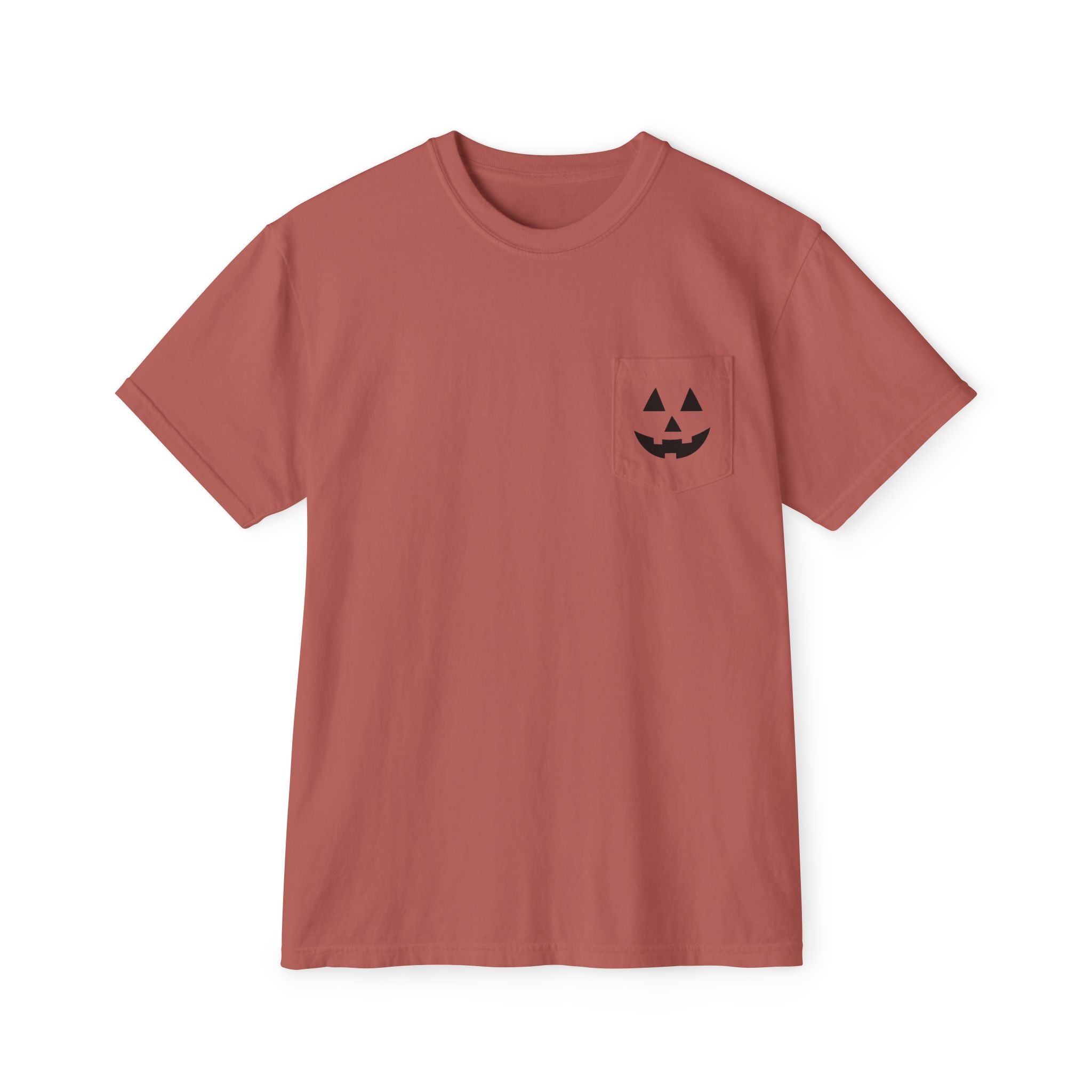 Pumpkin T-shirt | Halloween Pumpkin T-shirt | Unisex Garment-Dyed Pocket T-Shirt