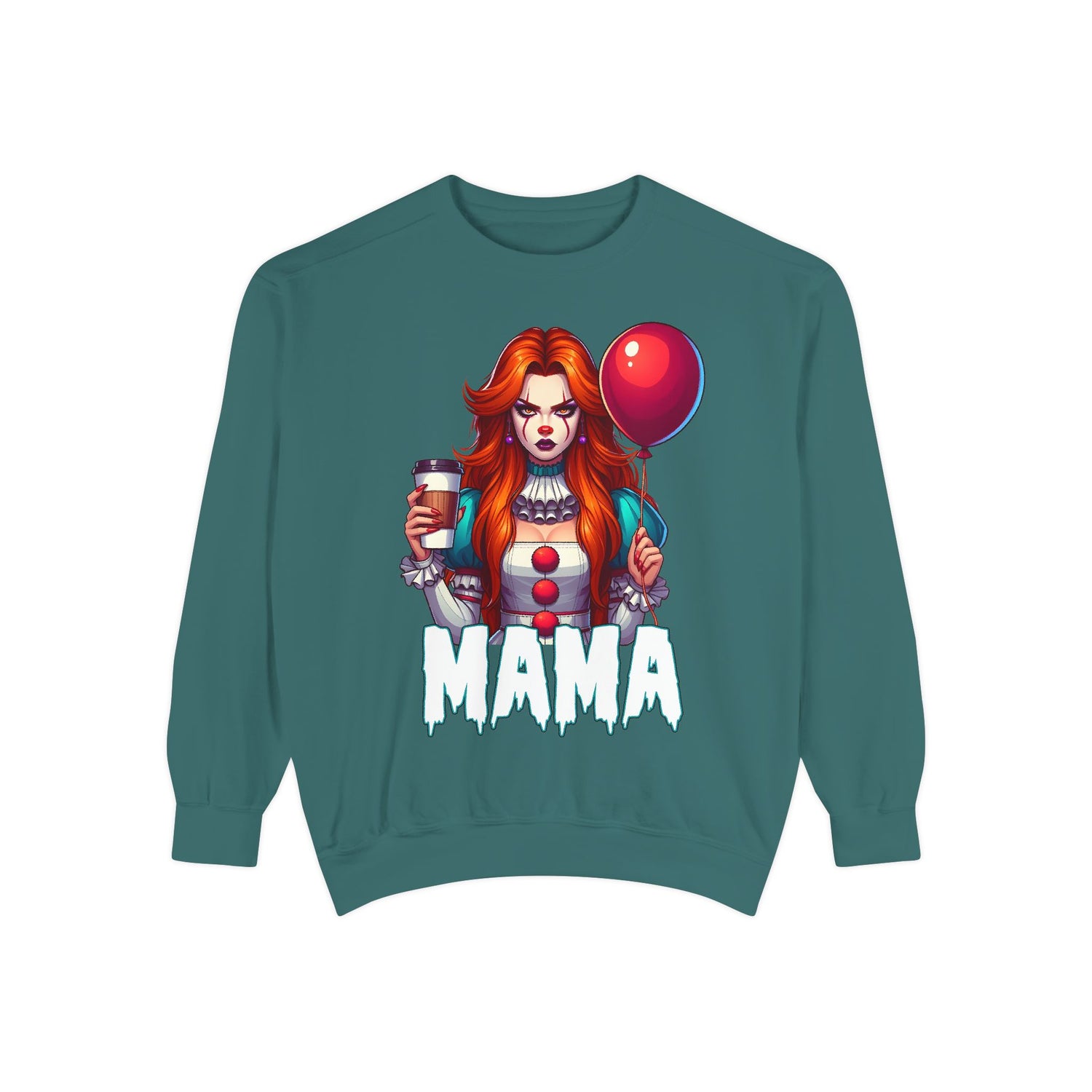 IT Mama Crewneck | Cute Spooky Crewneck | IT Crewneck | Unisex Garment-Dyed Sweatshirt