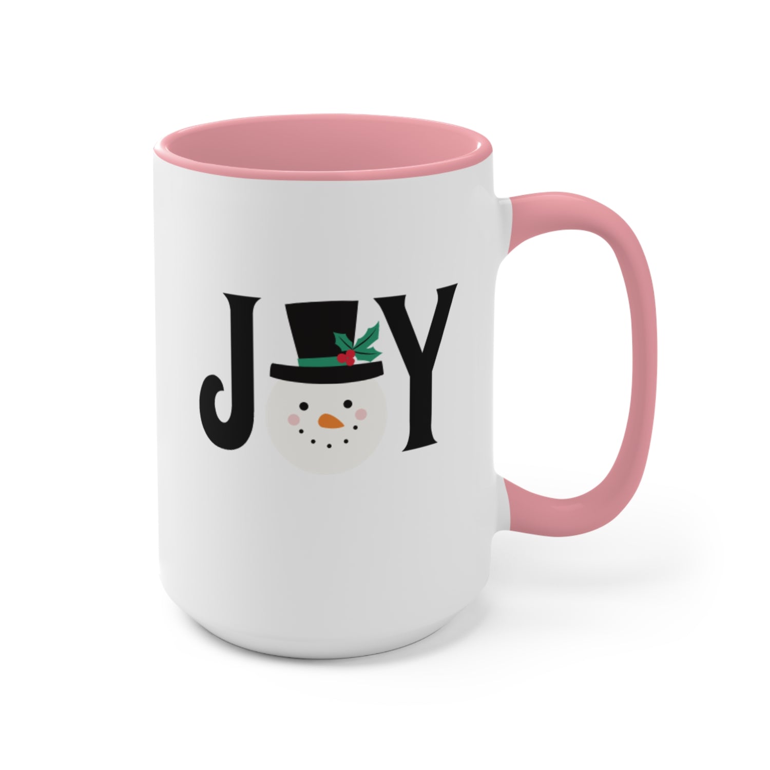 Holiday Accent Mugs | Snowman Mugs | Joy Mugs 11oz 15oz