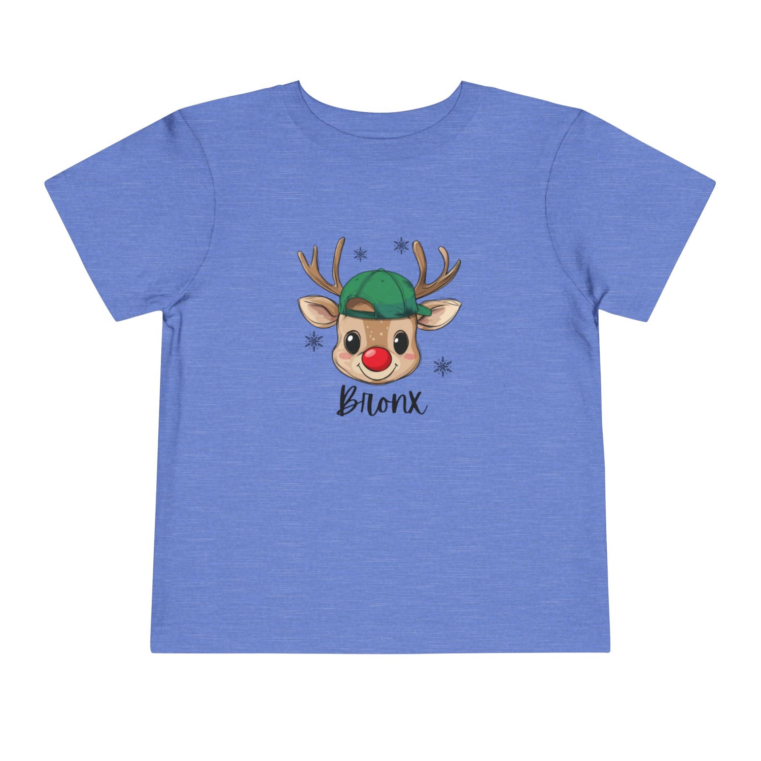 Cute Christmas Toddler Tee - Rudolph with name Design