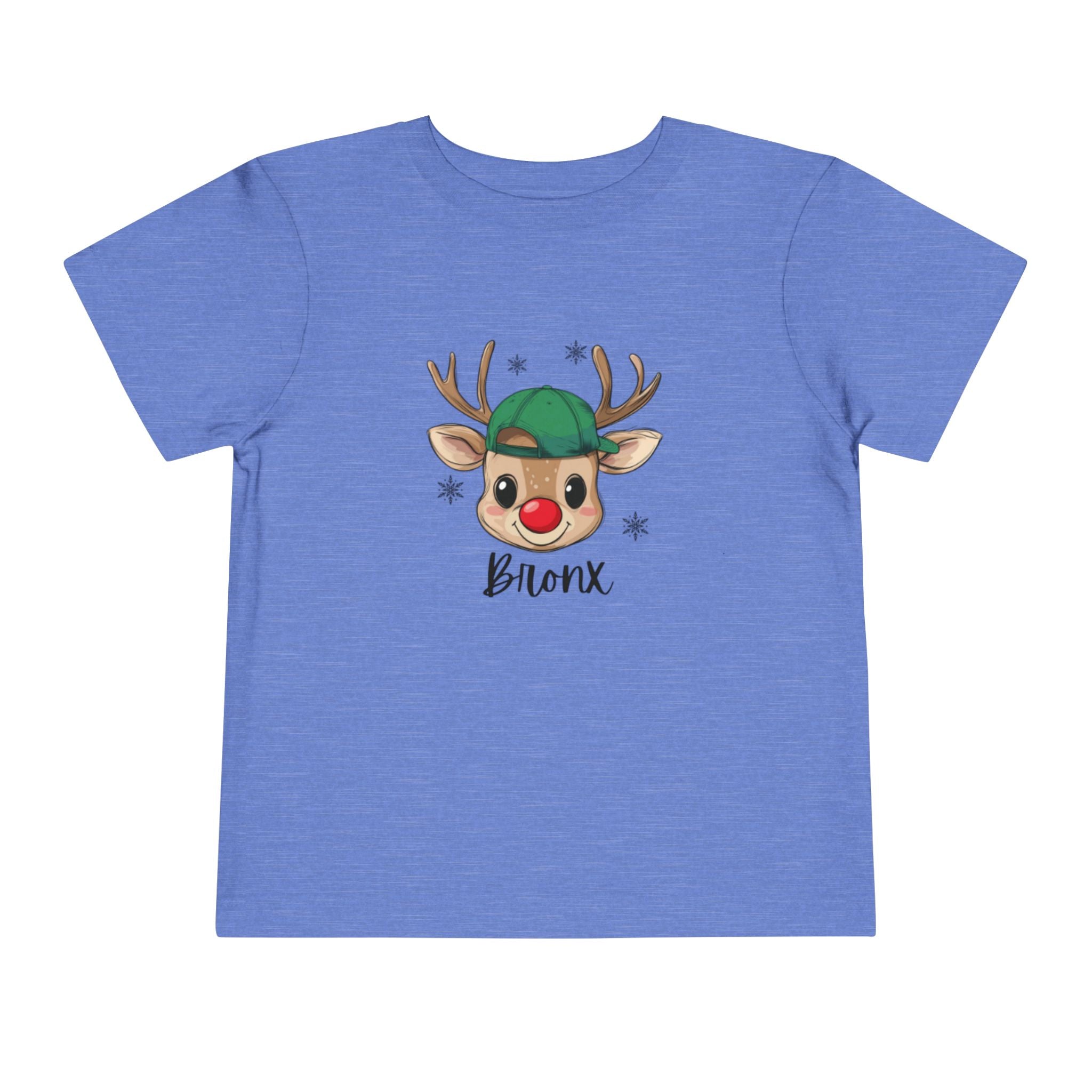 Cute Christmas Toddler Tee - Rudolph with name Design