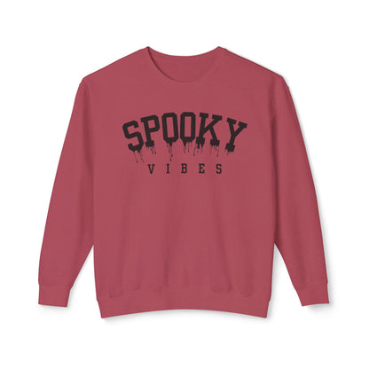 Spooky Vibes | Halloween Crewneck | Unisex Lightweight Crewneck Sweatshirt