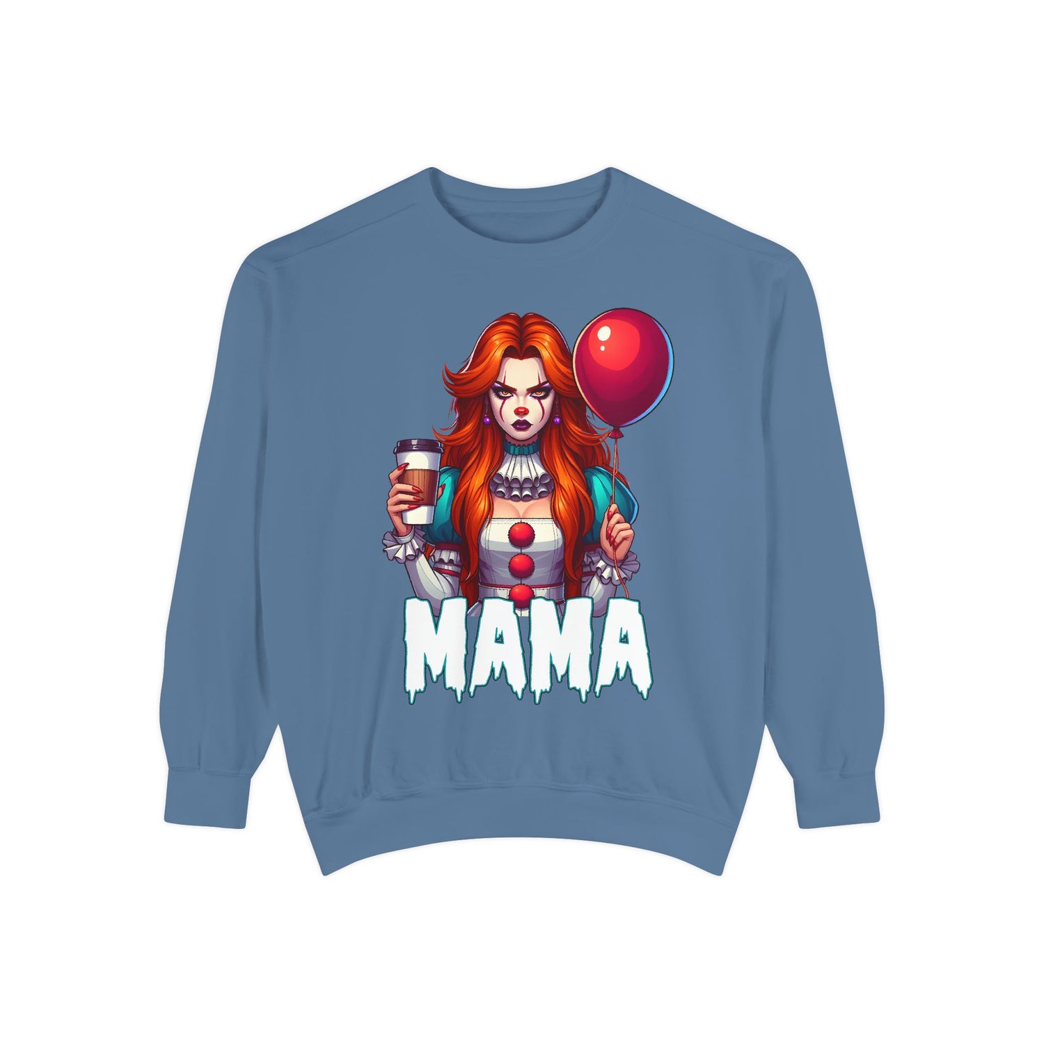 IT Mama Crewneck | Cute Spooky Crewneck | IT Crewneck | Unisex Garment-Dyed Sweatshirt