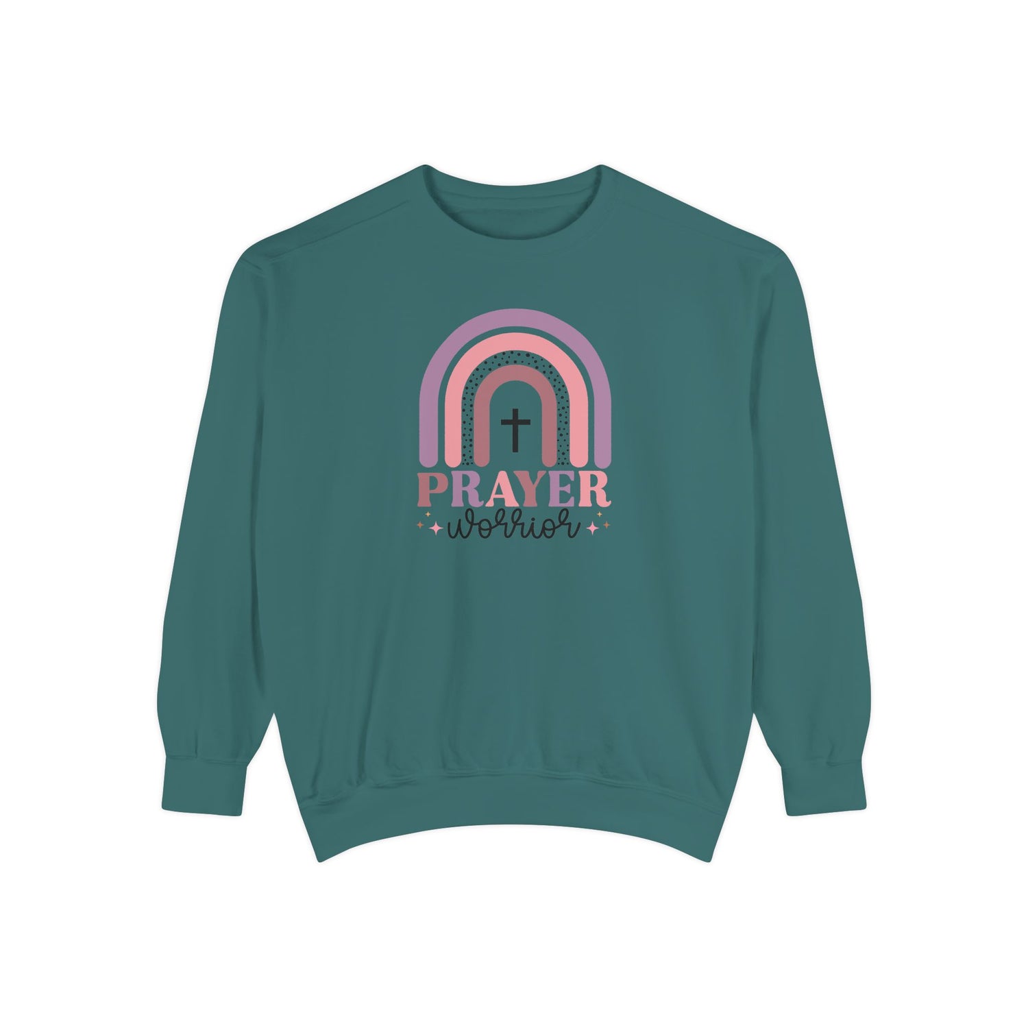 Prayer Warrior Garment-Dyed Unisex Sweatshirt