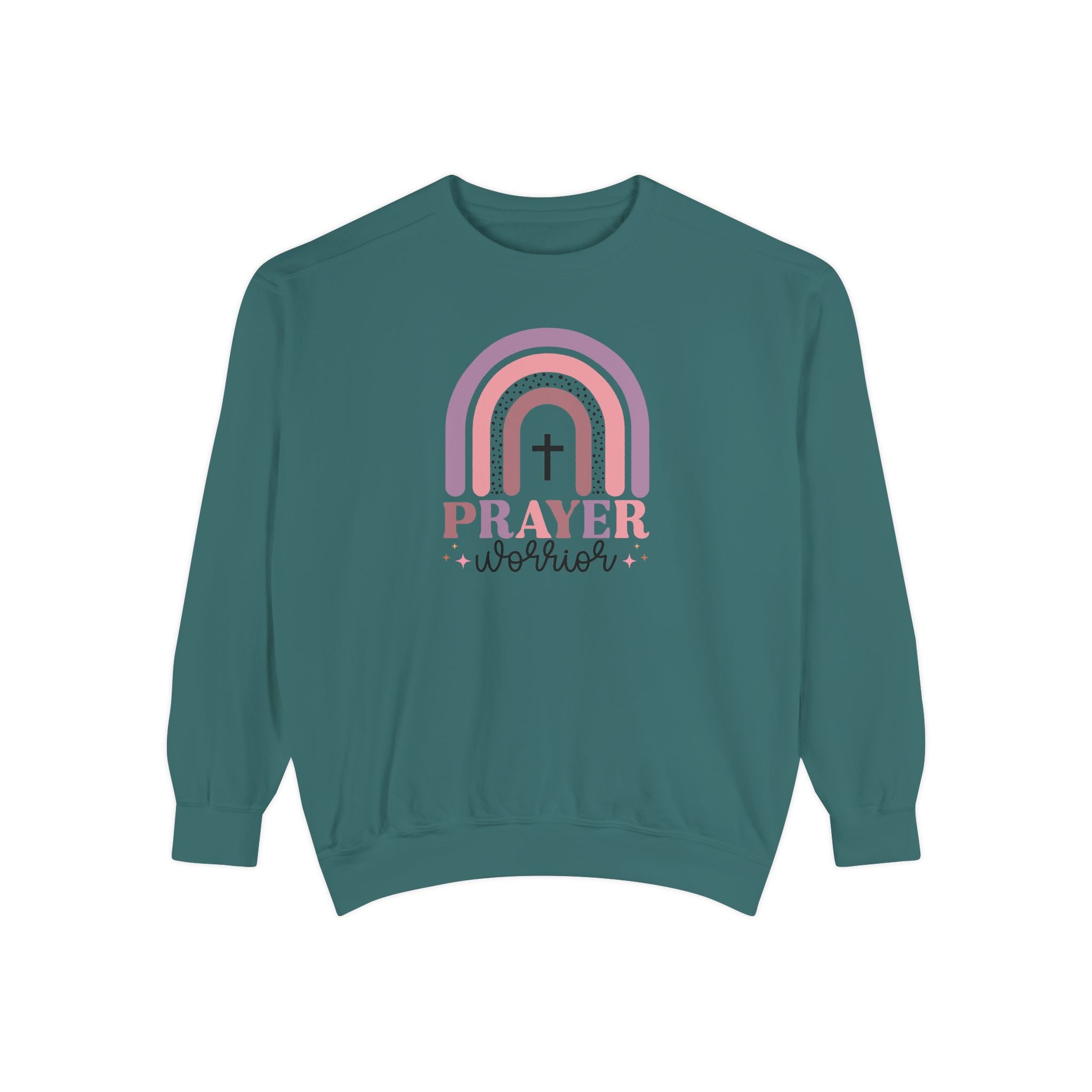 Prayer Warrior Garment-Dyed Unisex Sweatshirt