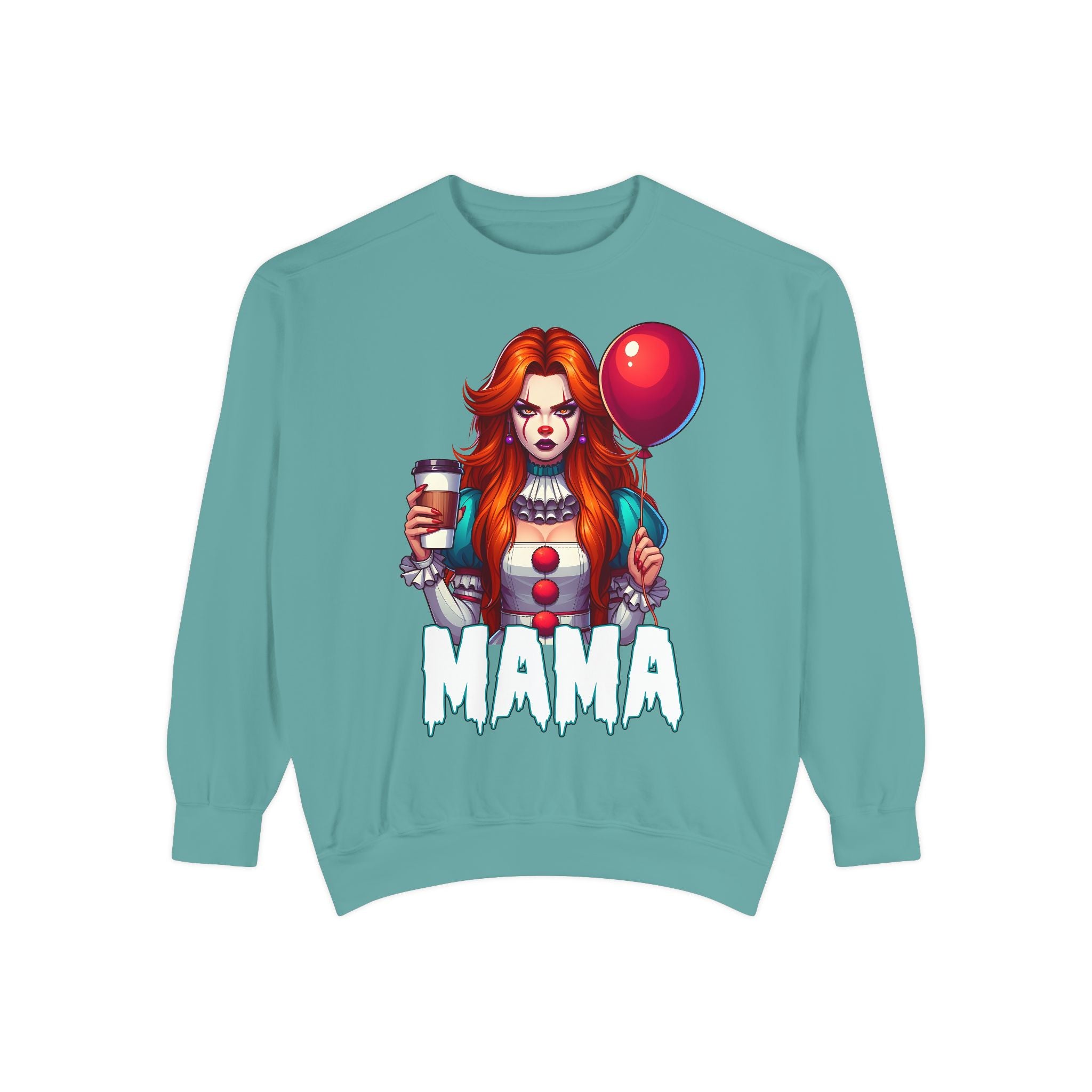 IT Mama Crewneck | Cute Spooky Crewneck | IT Crewneck | Unisex Garment-Dyed Sweatshirt