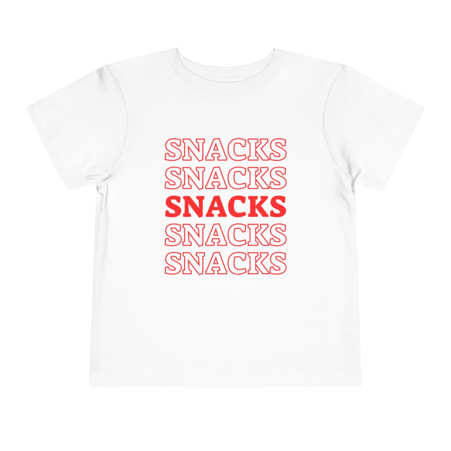 Snacks T-shirt | Cute Toddler Short Sleeve Tee