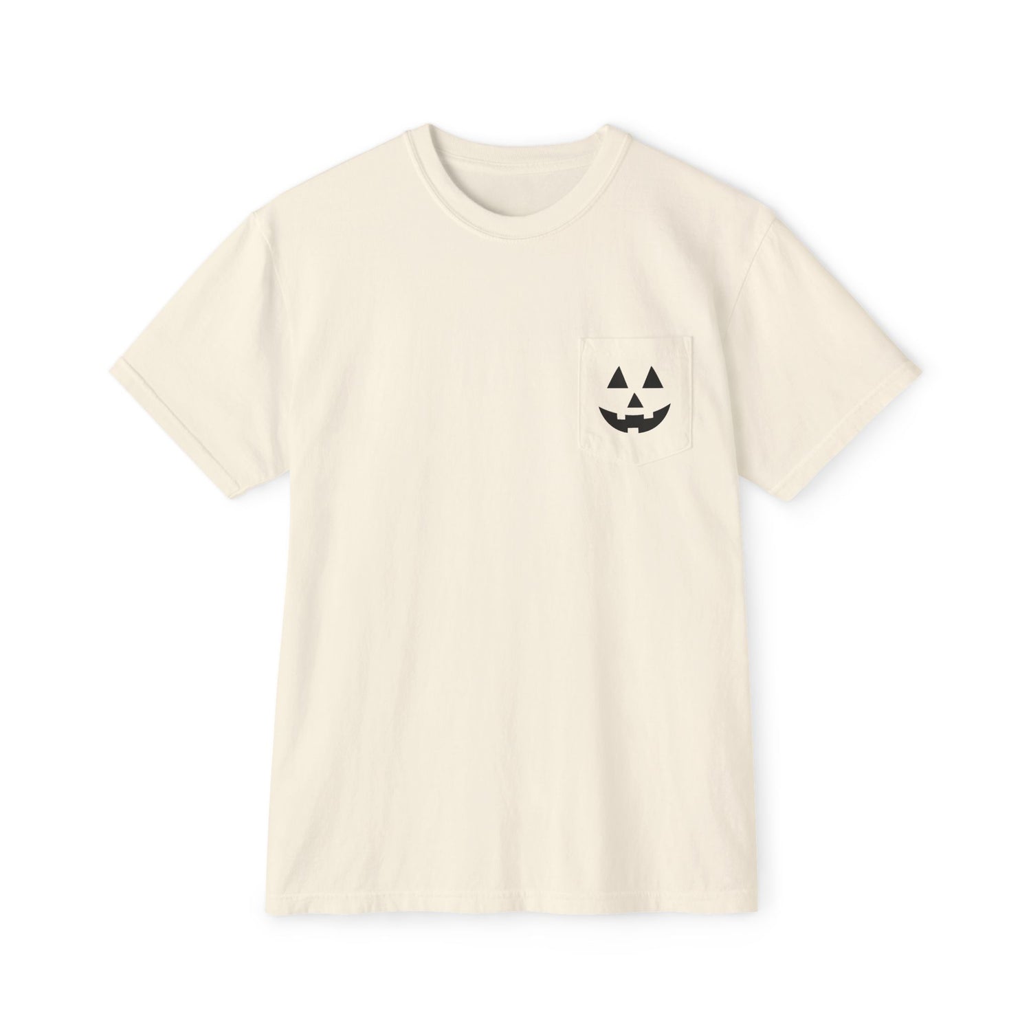 Pumpkin T-shirt | Halloween Pumpkin T-shirt | Unisex Garment-Dyed Pocket T-Shirt