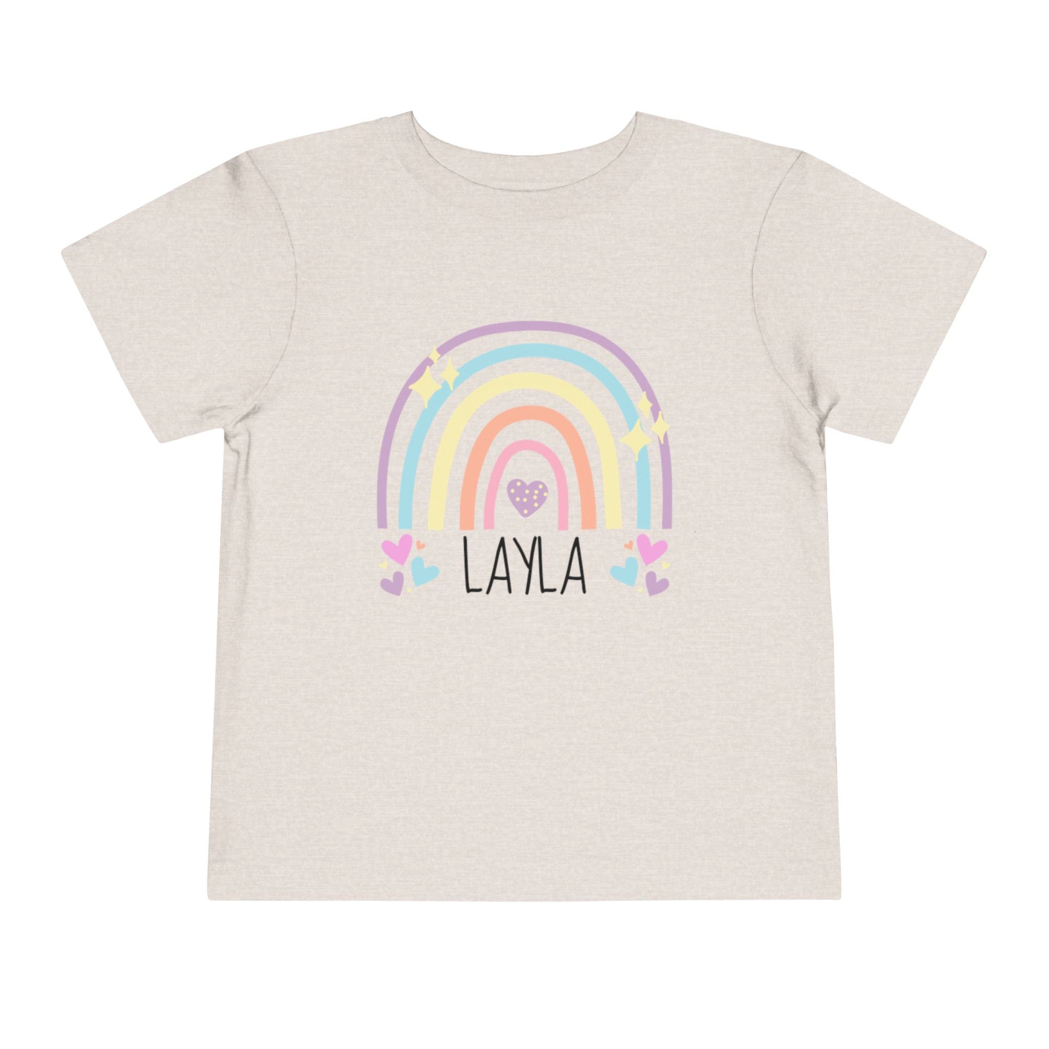 Custom Toddler Short Sleeve Tee | Rainbow Tee