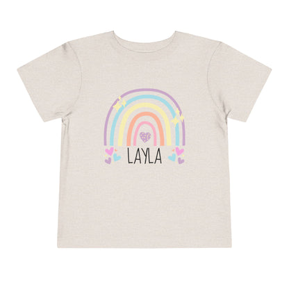 Custom Toddler Short Sleeve Tee | Rainbow Tee