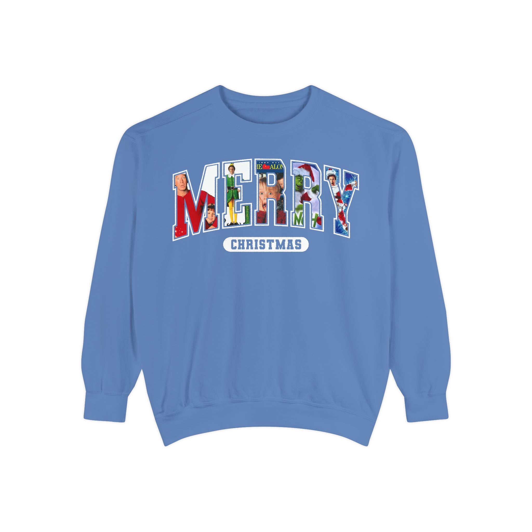 Merry Christmas Garment-Dyed Unisex Sweatshirt