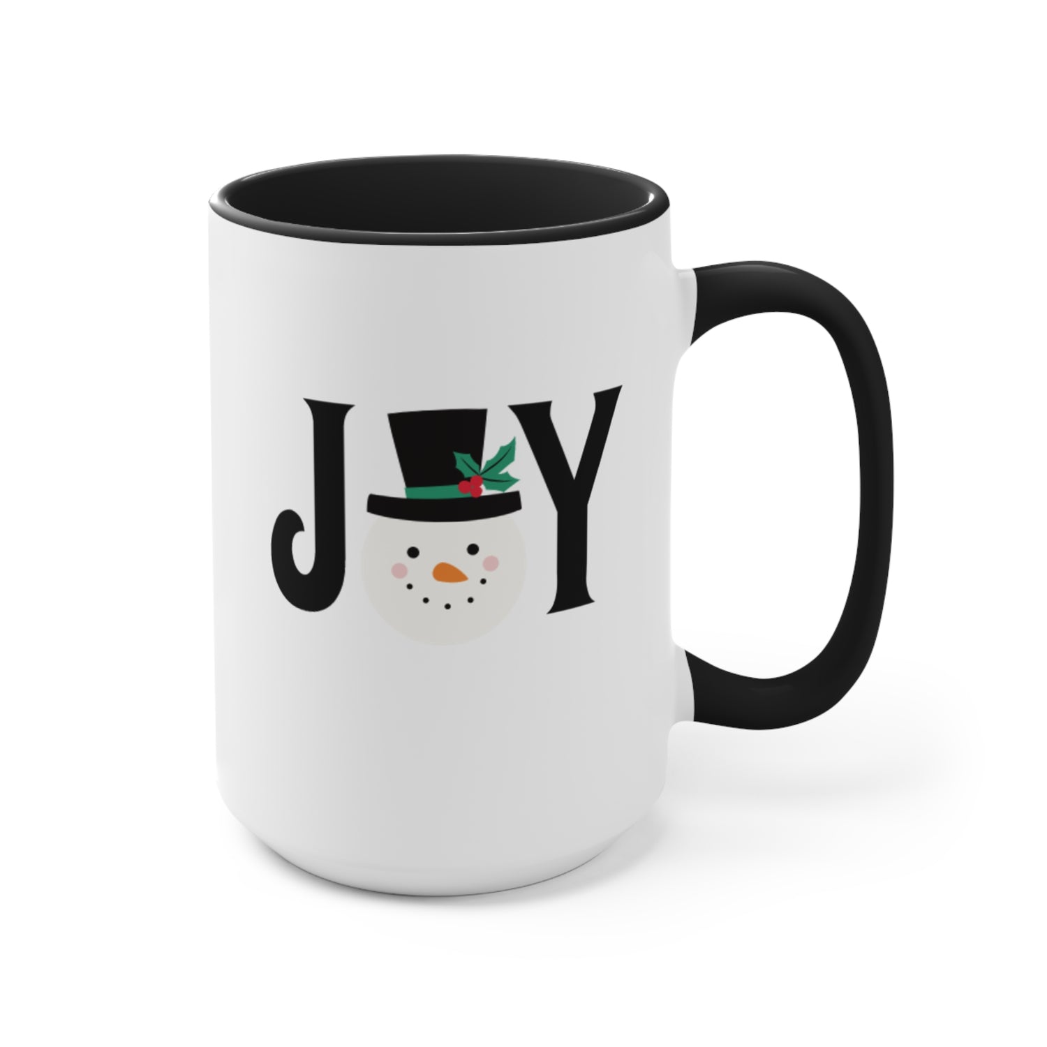 Holiday Accent Mugs | Snowman Mugs | Joy Mugs 11oz 15oz