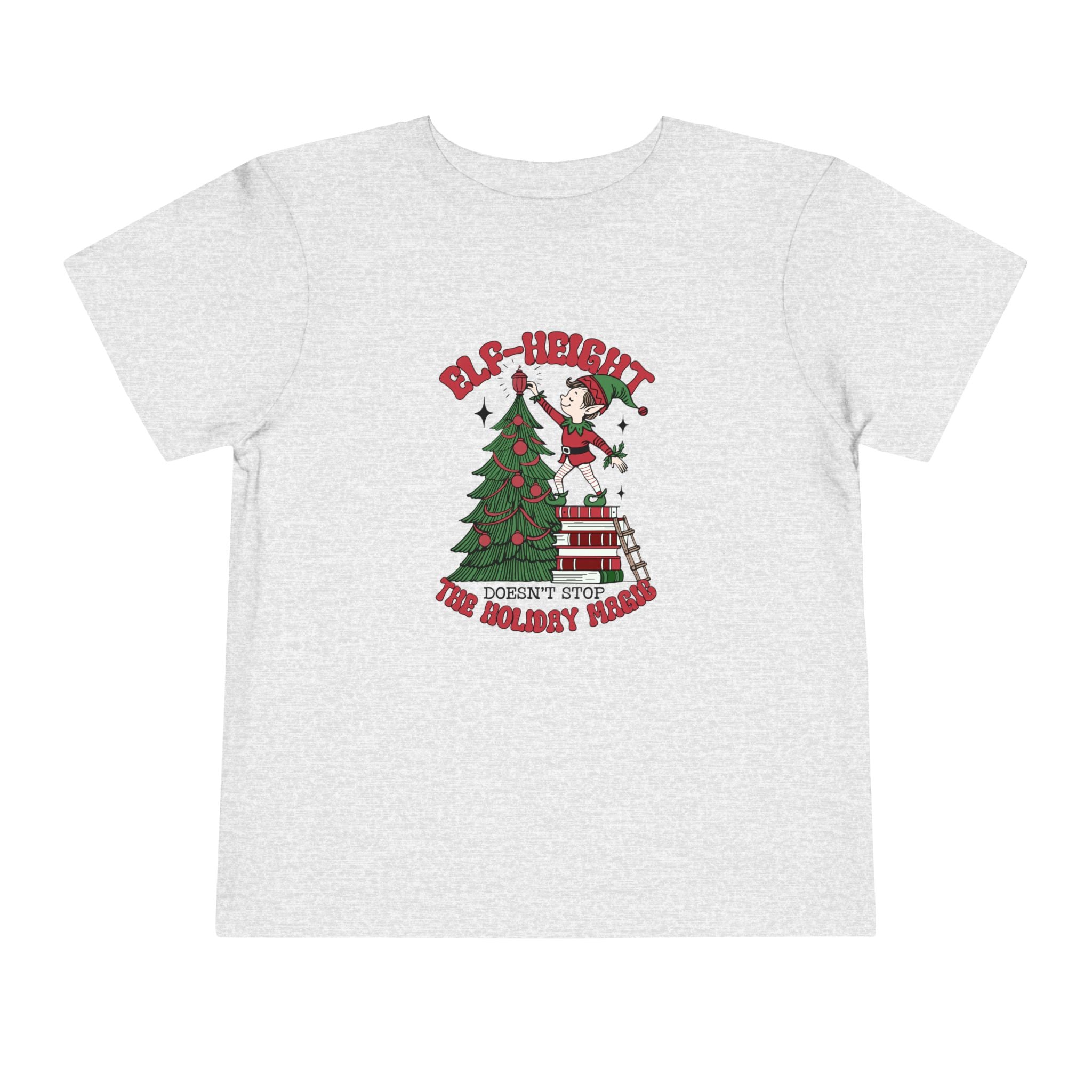 Toddler Christmas Tee - &quot;Elf-height&quot; Fun for Holiday Celebrations