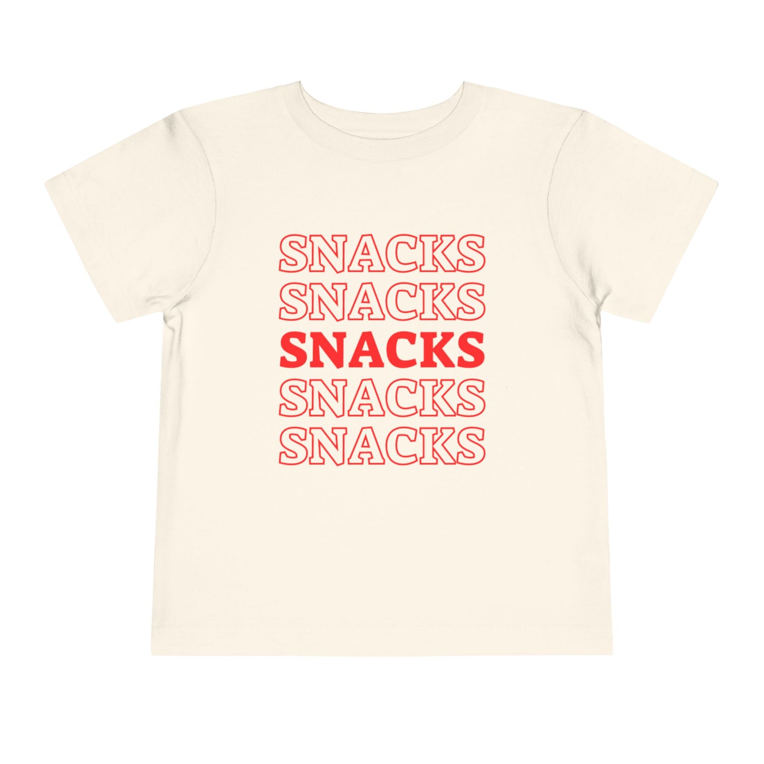 Snacks T-shirt | Cute Toddler Short Sleeve Tee