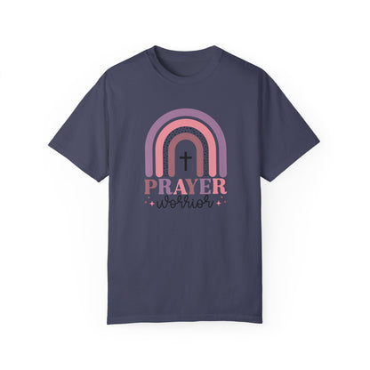 Prayer Warrior Unisex Garment-Dyed T-Shirt - Inspirational Faith Tee