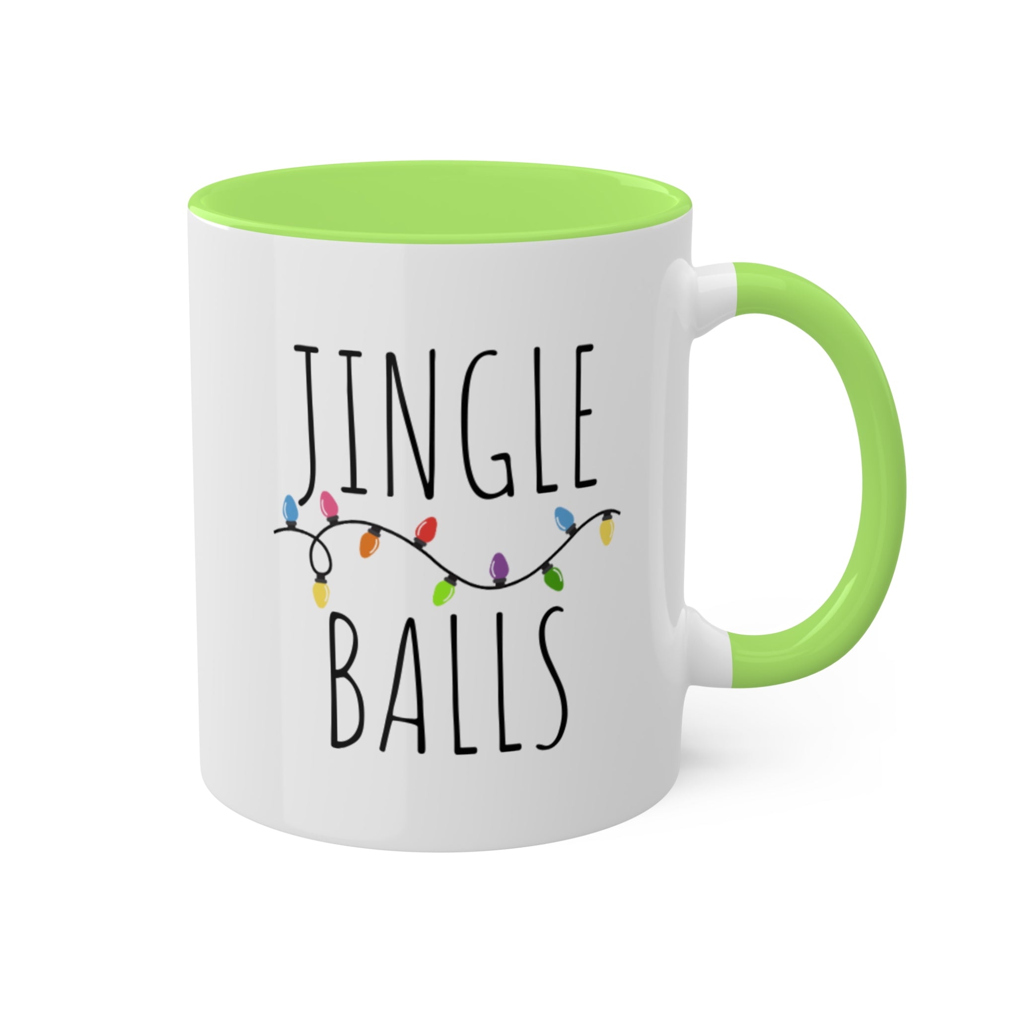 Funny Christmas Mug | Jingle Balls Colorful Mugs 11oz