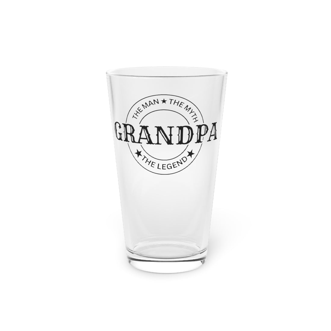 Fathers Day Gift for Grandpa 16oz Craft Beer Glass